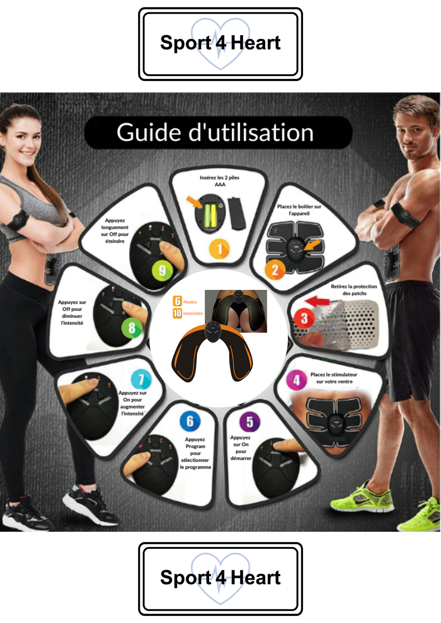 Stimulateur Pro Fessiers - Sport4Heart ©